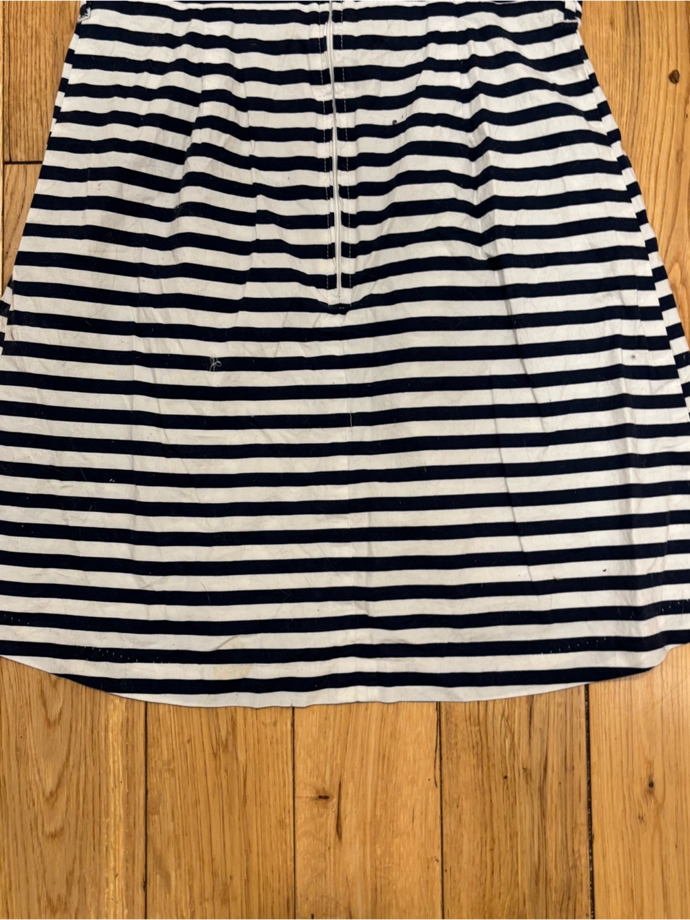 Hot Topic Strapless Striped Mini Dress Size Medium Blue & White - Picture 6 of 7